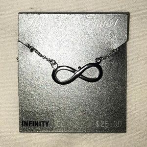 Silver Plated Infinity Necklace
